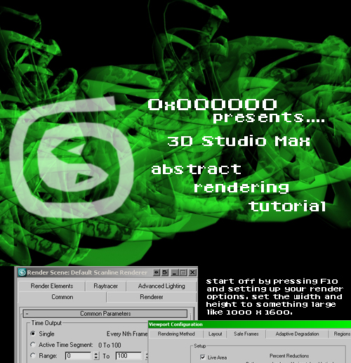 3DSM abstract render tutorial teaser