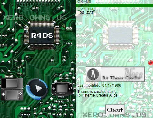 R4-DS circuit board skin by xero
