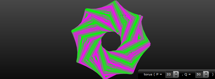 papervision3D PQ torus knot