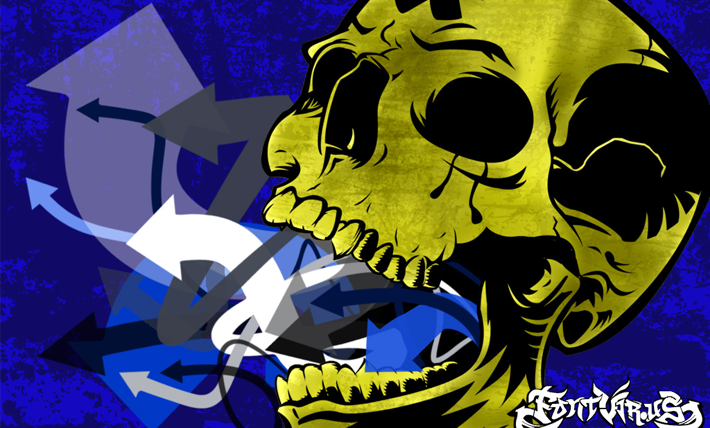 skull arrow vomit vector graffiti