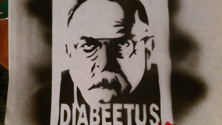 stencil graffiti - diabeetus print